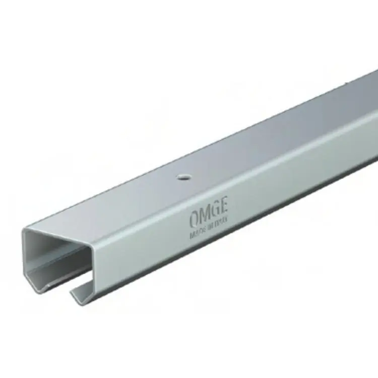 Binario superiore Omge per scorrevole Roll Ge 10, portata 25 Kg, dimensioni 25x18,6 mm, in Acciaio Zincato Veilige Betaling