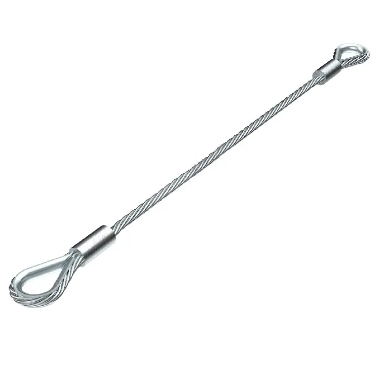 Premium Cavo anti caduta 859A Combi per cancello battente, diametro 6 mm, lunghezza 600 mm, finitura Zincato