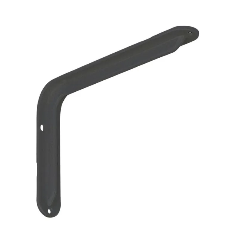 Reggimensola 2522 Aldeghi per piani in legno, dimensione 145x100x31 mm, Acciaio finitura Nero Verniciato Hete Deal