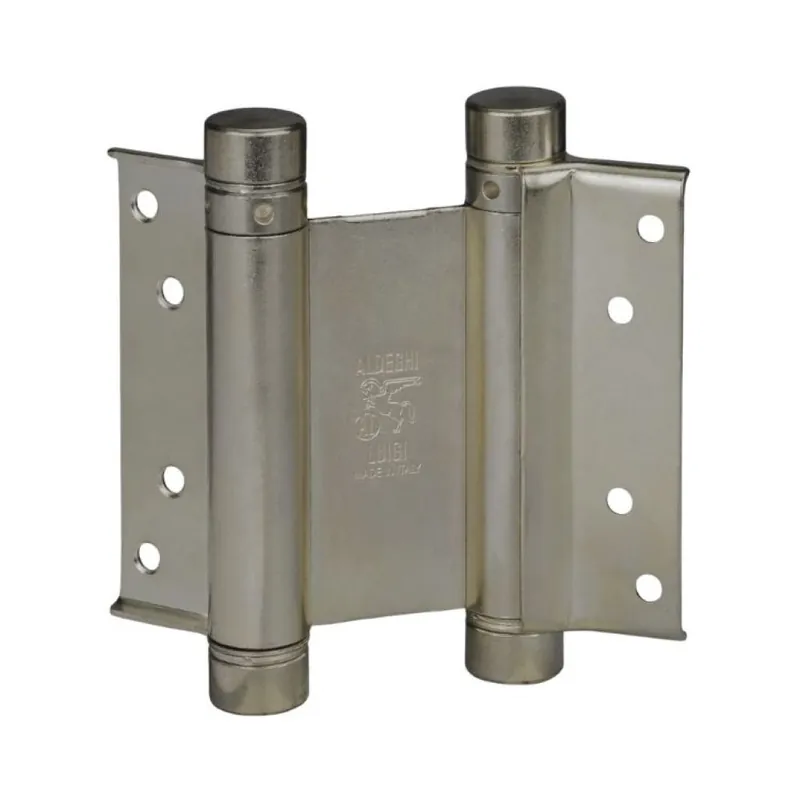 Cerniera Bommer 101 Aldeghi per porta, doppia azione, altezza 125 mm, Inox finitura Satinato Direct Verzonden