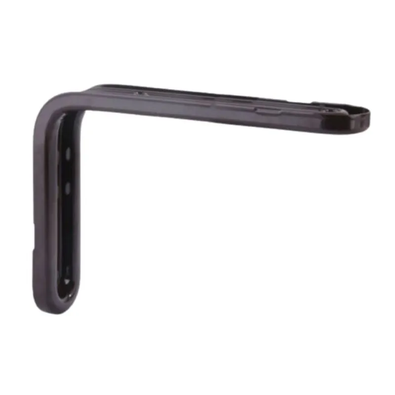 Lage Kosten Reggimensola Futura 2523 Aldeghi per piani in legno, dimensione 345x228x41 mm, Acciaio finitura Nero Verniciato