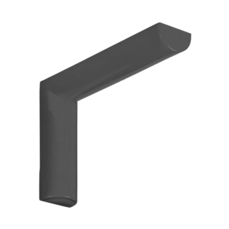 Reggimensola 2500 Aldeghi per piani in legno, dimensione 235x155x38 mm, Acciaio e Abs finitura Nero Dagaanbieding