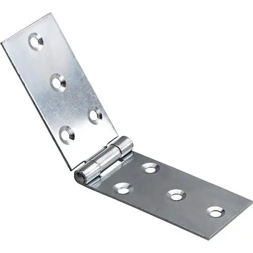 Cerniera in acciaio lunga, Acciaio zincato, Lunghezza 22 mm Altezza 51 mm Beperkt Aanbod