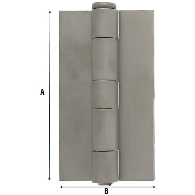Cerniera ali piane Aldeghi per serramento, altezza 60 mm, in acciaio, finitura Lucido Merkproduct