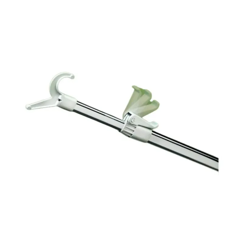 Prendiabiti Telebastone Ambos ovale cromo lucido ed accessori grigi Estensione minima 88 cm massima 159 cm. Meest Verkocht