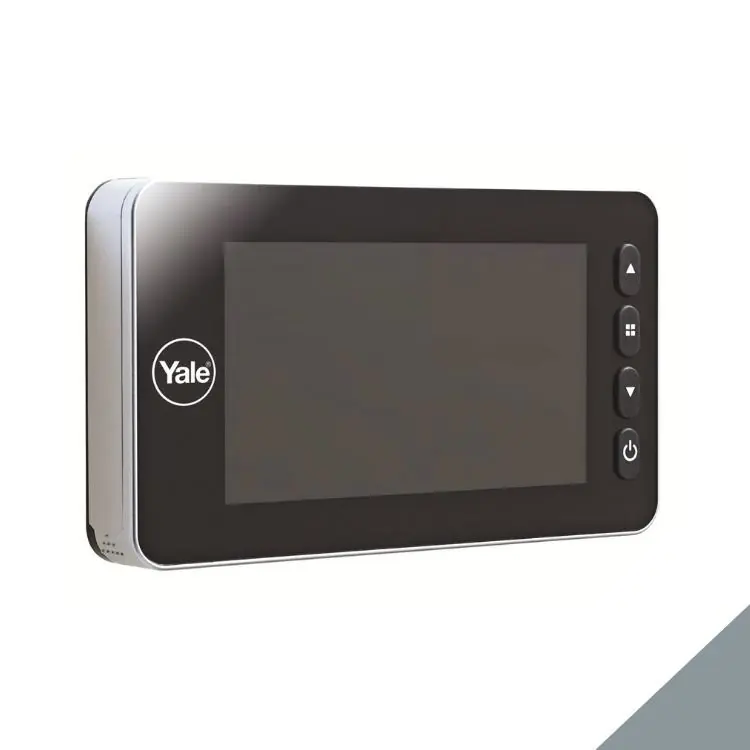 Spioncino elettronico Yale per porta spessore 38-110 mm, schermo LCD 4 pollici, finitura Argento Gereduceerde Prijs