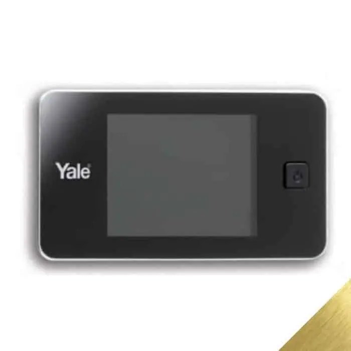 Spioncino elettronico Yale per porta spessore 38-100 mm, schermo LCD 32 pollici, finitura Ottone Voordeelprijs