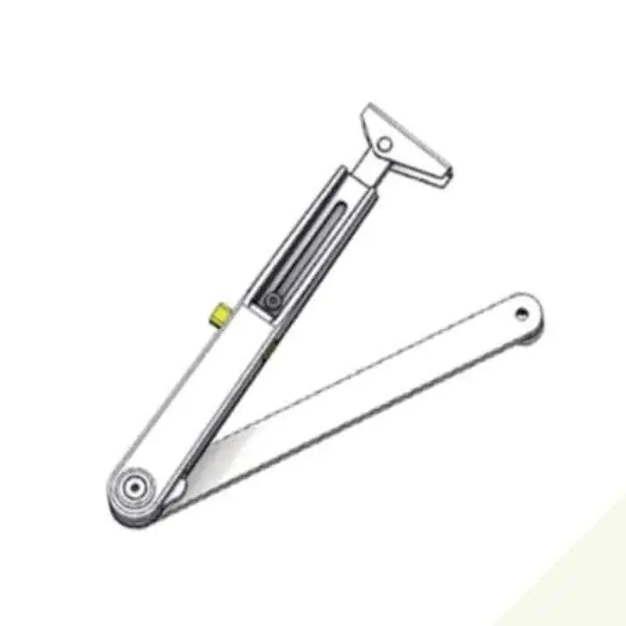 Braccio a compasso DCL142 Assa Abloy, con fermo inseribile, per chiudiporta serie DC140, finitura Bianco Ral 9016 Rechtstreeks Van De Fabrikant