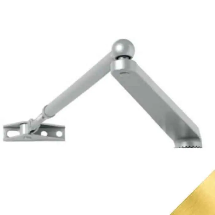 Gereduceerde Prijs Braccio a compasso AC591 Mab Assa Abloy, senza fermo per chiudiporta serie 500, finitura Oro