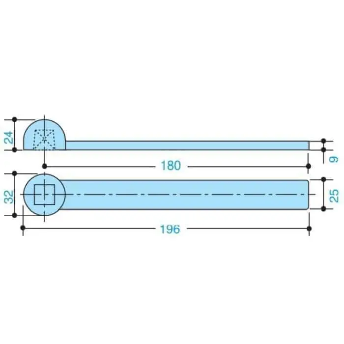 Koop Vandaag Braccio inferiore AC2 Assa Abloy, per porte a vento, quadro italiano, portata 100 Kg, materiale Ottone, finitura Ottone Naturale