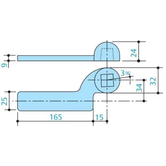 Finale Uitverkoop Braccio inferiore AC1 Assa Abloy per porta destra, quadro italiano, portata 100 Kg, finitura Ottone Naturale