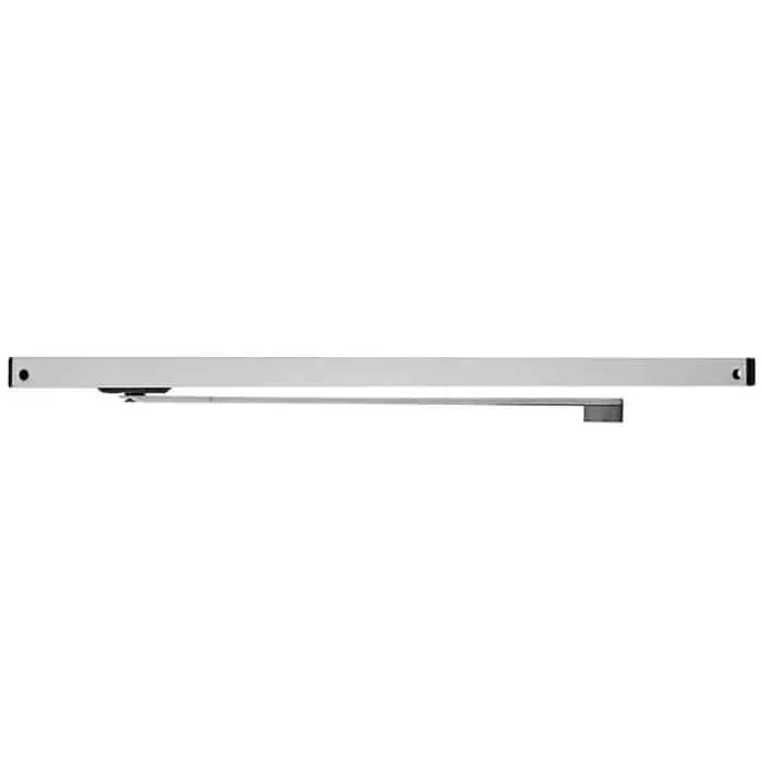Braccio a slitta G143 Assa Abloy, per chiudiporta serie DC140, finitura Argento Op = Op
