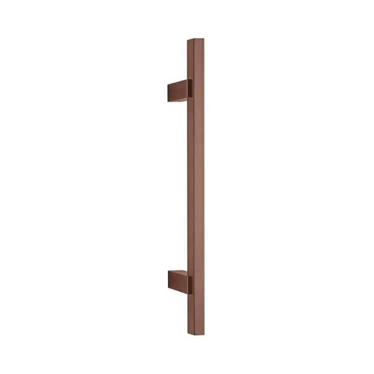 Maniglione Diritto Bios Olivari per porta, interasse 285 mm, lunghezza 431 mm, Ottone finitura SuperRame Satinato Laatste Kans