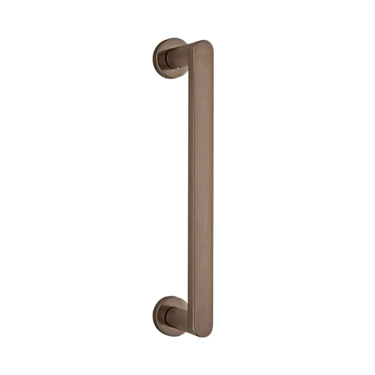 Populair Maniglione Diritto Link Olivari per porta, interasse 300 mm, lunghezza 347 mm, Ottone finitura SuperBronzo Satinato