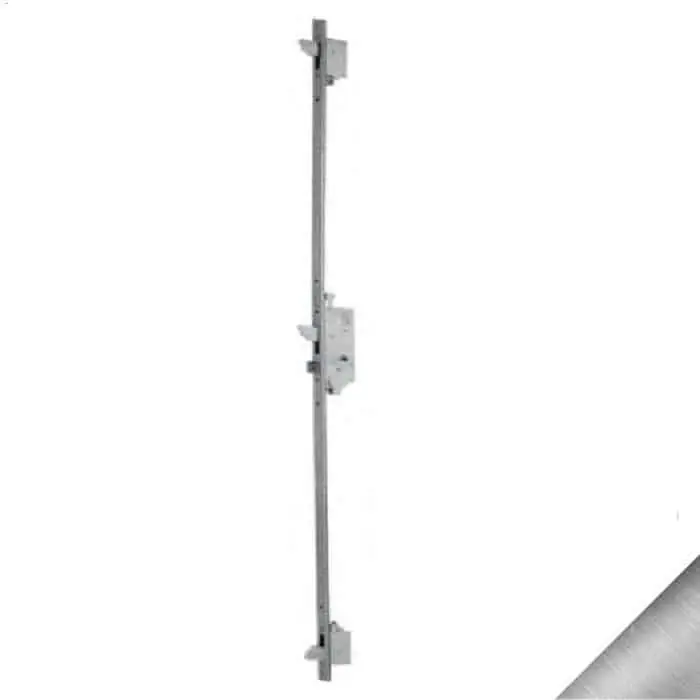 Goedkoop Serratura multipunto Assa Abloy Trepper 3 per porta in alluminio, con scrocco e catenaccio, entrata 35 mm, frontale 24x6 mm