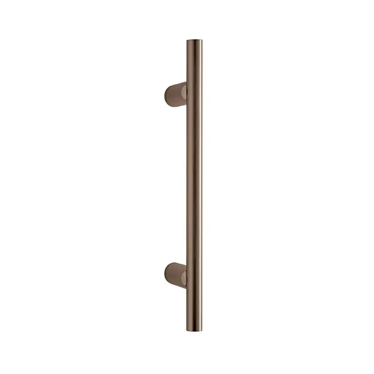 Maniglione Diritto Stilo Olivari per porta, interasse 285 mm, lunghezza 445 mm, Ottone finitura SuperBronzo Satinato Snelle Levering