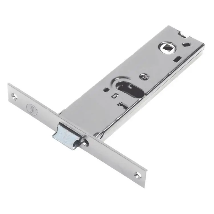 Serratura Yale Silver Basic per porta in alluminio, foro ovale, scrocco e catenaccio, fascia stretta, entrata 80 mm, frontale 16 mm Superprijs