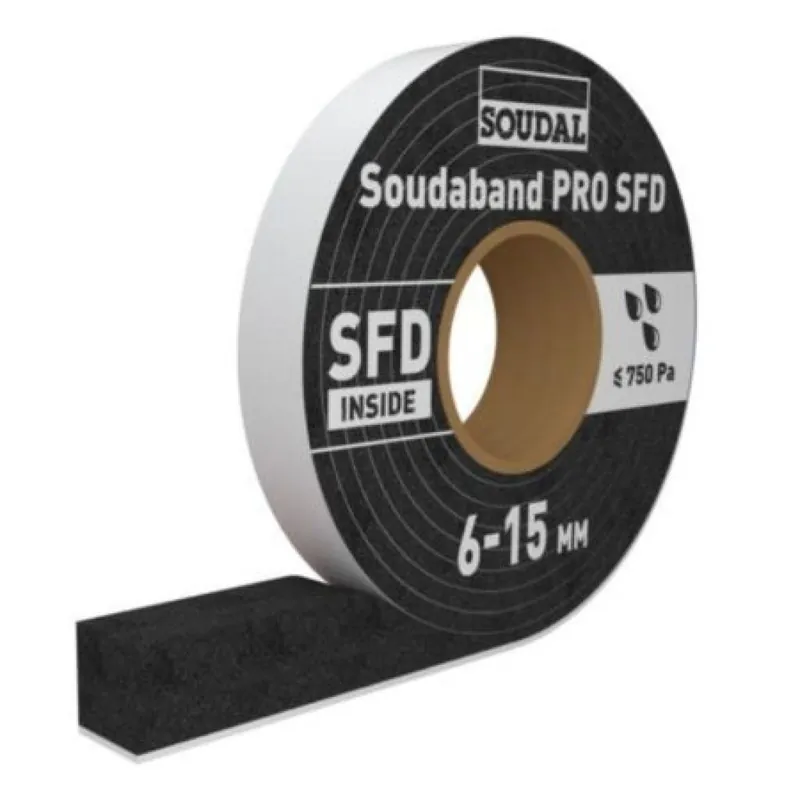 Nastro Soudaband Pro SDF Soudal per posa serramento, larghezza 40 mm, fuga 4-10 mm, rotolo 12 m Rechtstreeks Van De Fabrikant
