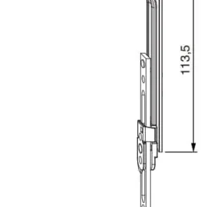 Movimento angolare Multi Matic prolungabile senza funghi HBB 750.2880, finitura Argento Koop Online