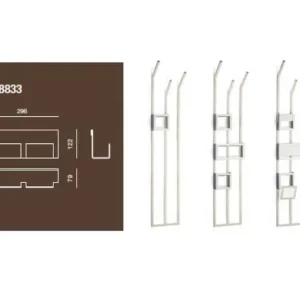 Finale Uitverkoop Mensola per bagno Valli Arredobagno serie Rigò D 8833 Bianco