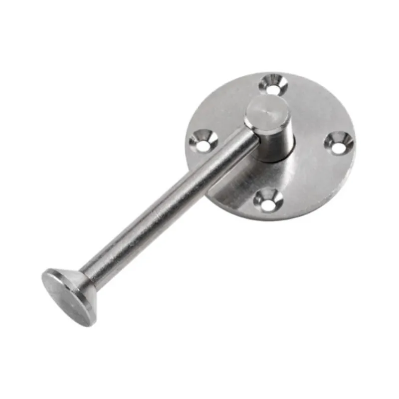 Appendigruccia girevole sottopiano Bertoluzzi per armadio, lunghezza 105 mm, sporgenza 80 mm, Ferro finitura Nichel Seizoensaanbieding