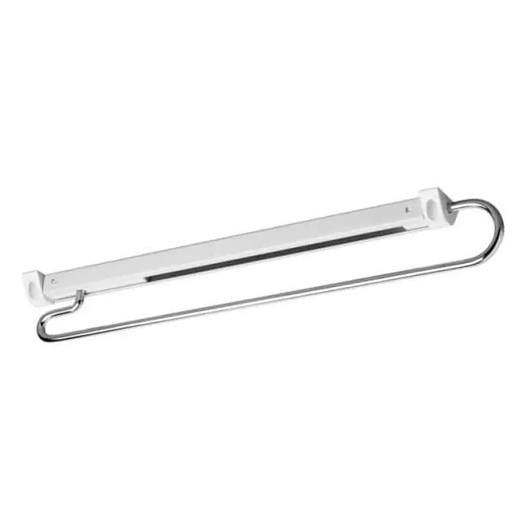 Meest Verkocht Portabiti estraibile Confalonieri MA01003 per mobile armadio, lunghezza 245 mm, Acciaio finitura Bianco/Cromo Lucido