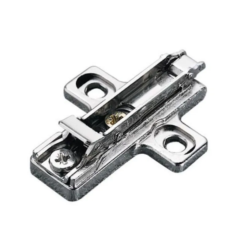 Basetta di premontaggio BAR3R06 Domi Salice, altezza 6 mm, per cerniera, fissaggio con viti, 2 eccentrici, finitura Titanio Dagaanbieding