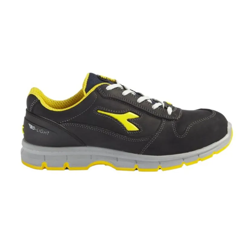 Direct Beschikbaar Scarpa antinfortunistica Diadora Run Low S3 SRC ESD 701.175303, bassa in nubuck pull-up, numero 40, colore Dark Navy