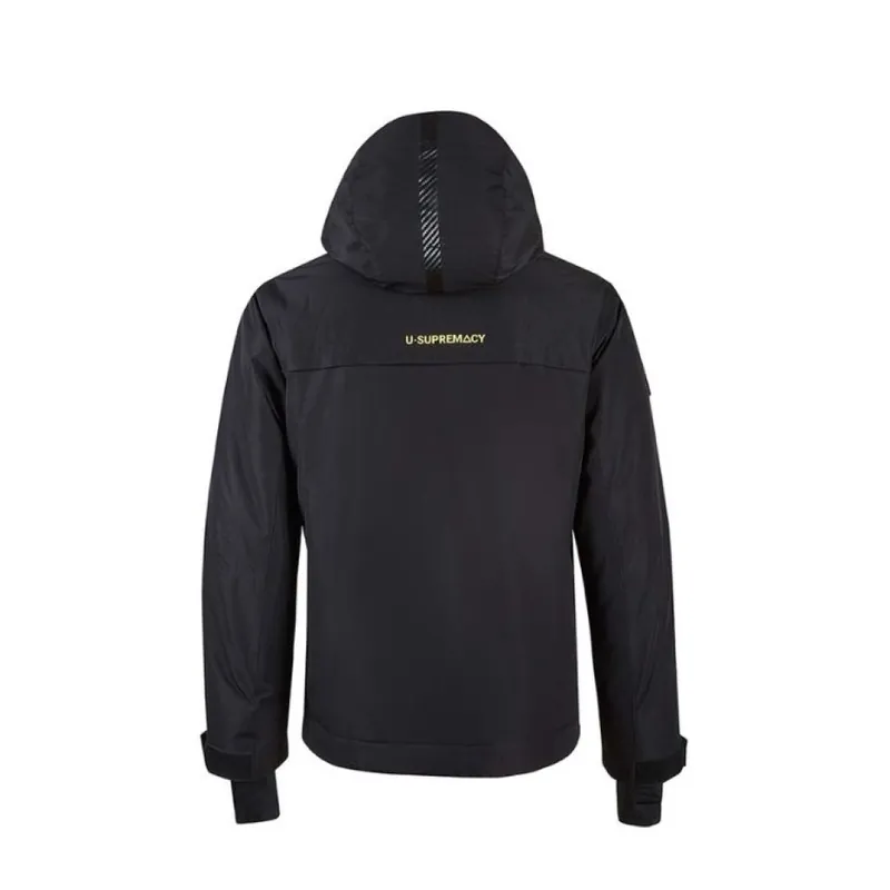Giacca U Power Wink FU255BC invernale da lavoro, idrorepellente con cappuccio, imbottitura grafene, taglia L, colore Black Carbon Nu Kopen