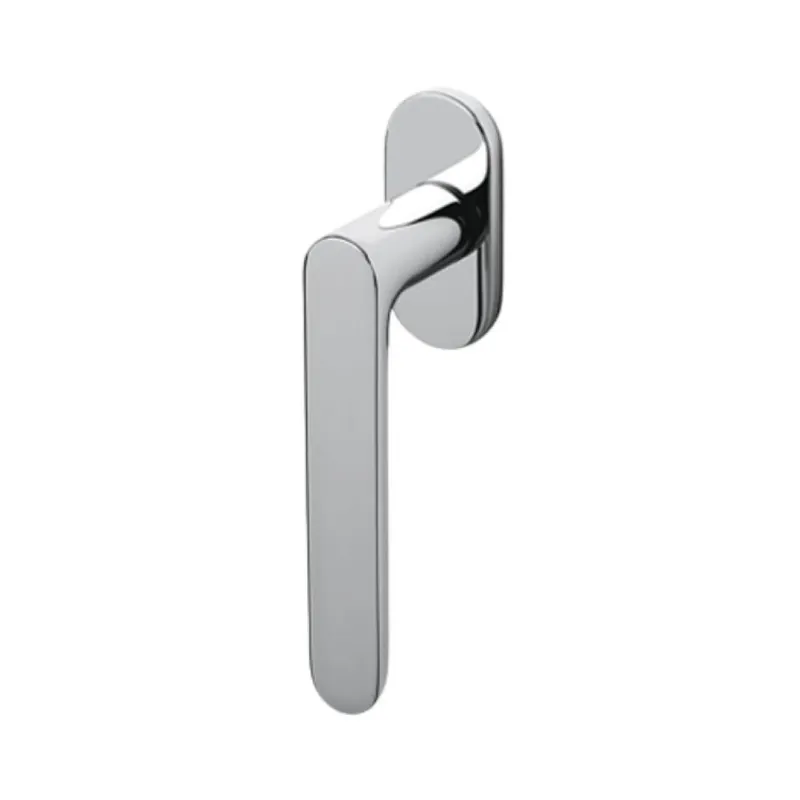Beste Prijs Maniglia martellina Dk Icona Olivari per serramento, lunghezza quadro 7x42 mm, Ottone finitura Cromo Lucido