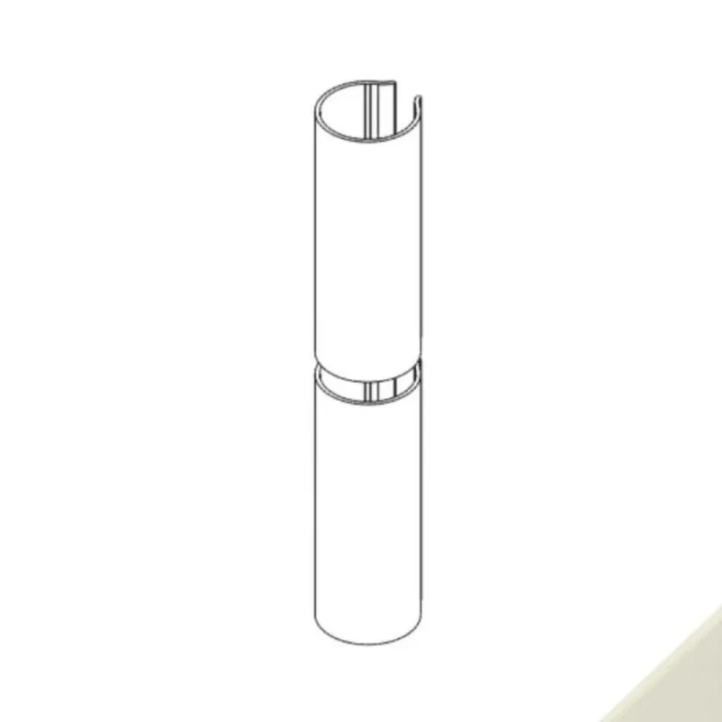 Kit cover 00589 Giesse per cerniera linea 3D, Alluminio finitura Perla Direct Beschikbaar