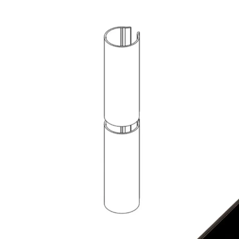 Aanbieding Kit cover 00589 Giesse per cerniera linea 3D, Alluminio finitura Nero