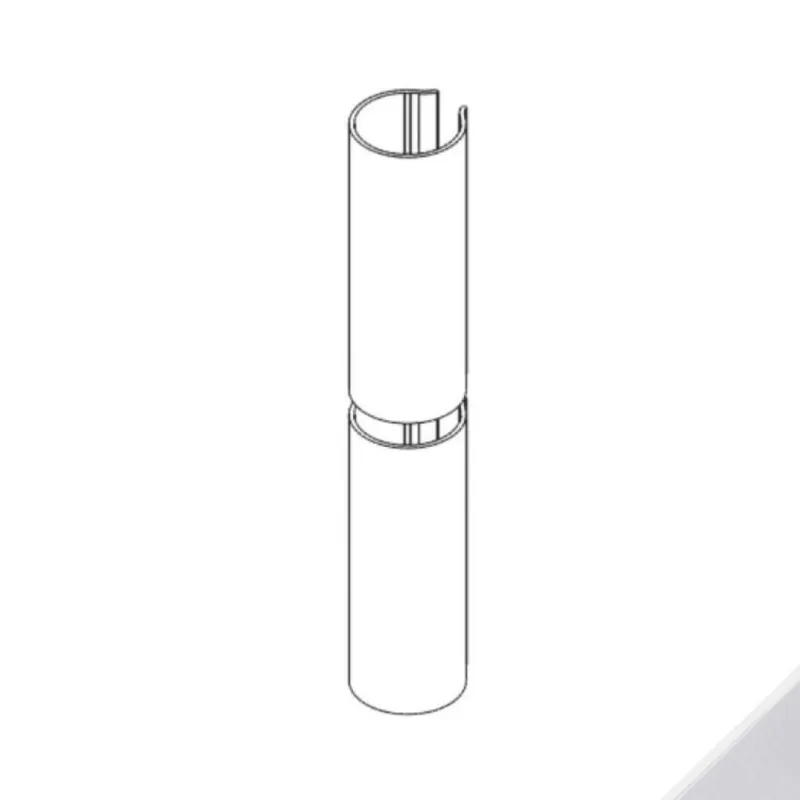 Kit cover 00589 Giesse per cerniera linea 3D, Alluminio finitura Cromo Satinato Gecertificeerd
