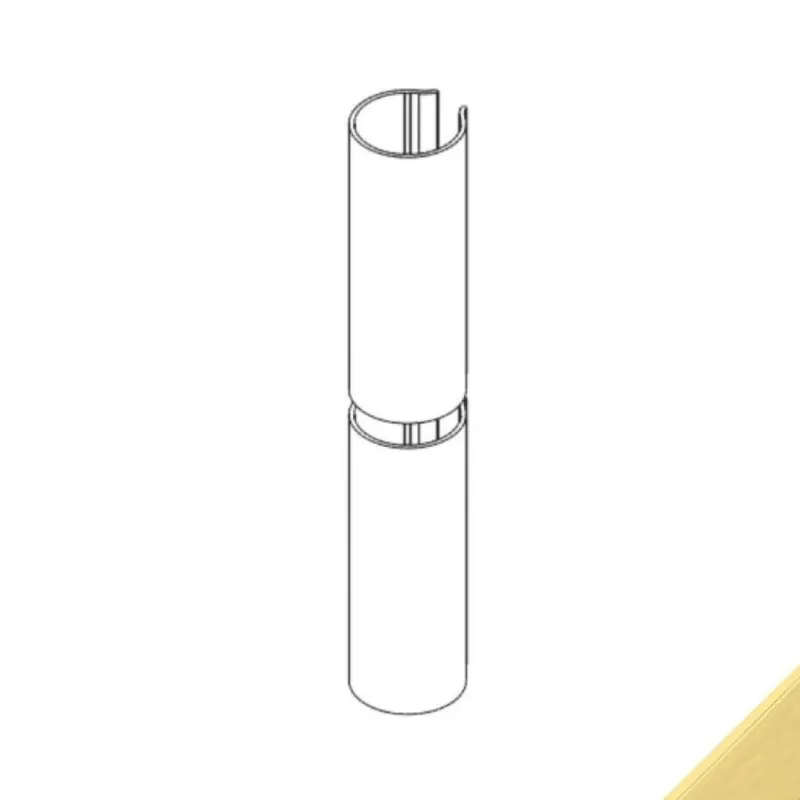 Kit cover 00589 Giesse per cerniera linea 3D, Alluminio finitura Oro Gecertificeerd