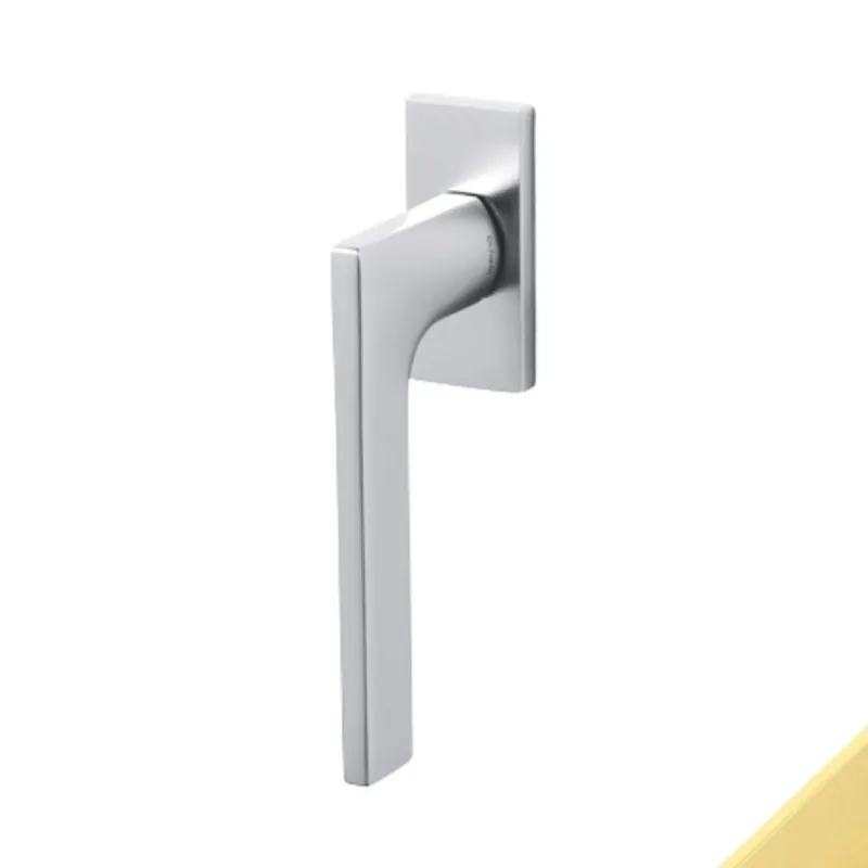 Rechtstreeks Van De Fabrikant Maniglia martellina Dk Lotus Q Olivari per serramento, lunghezza quadro 7x42 mm, Ottone finitura SuperOro Satinato