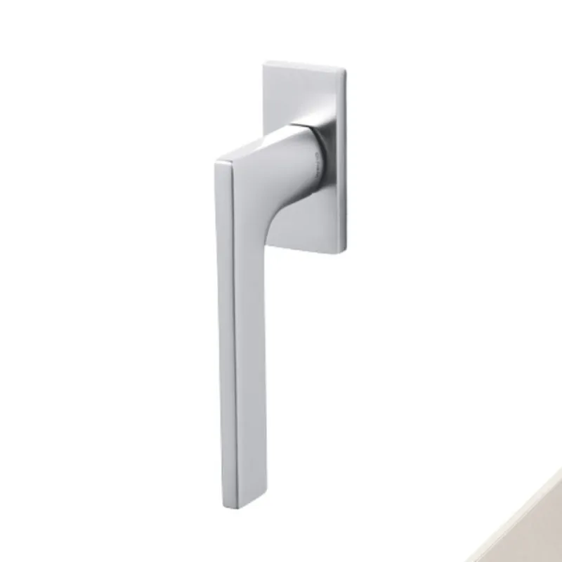 Lage Kosten Maniglia martellina Dk Lotus Q Olivari per serramento, lunghezza quadro 7x42 mm, Ottone finitura SuperNichel Lucido