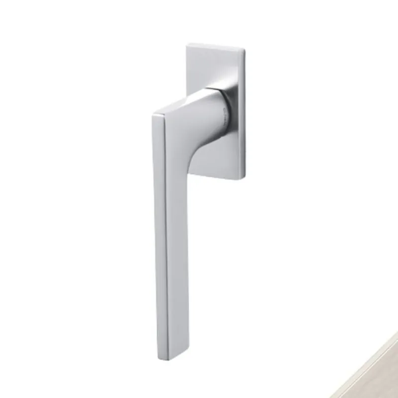Gratis Retour Maniglia martellina Dk Lotus Q Olivari per serramento, lunghezza quadro 7x42 mm, Ottone finitura SuperNichel Satinato