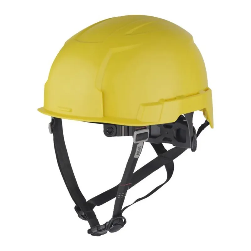 Elmetto non ventilato Bolt 200 Milwaukee, per protezione testa e viso, calotta in Lexan, schiuma interna, sottogola, finitura Giallo Veilige Betaling