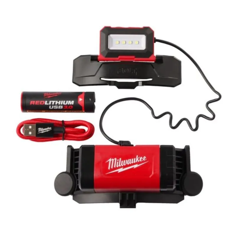 Torcia Bolt L4 Bolthl-301 Milwaukee per elmetto Bolt 200, ricaricabile con USB 600 lumen, batteria Li-ion Voordeelprijs
