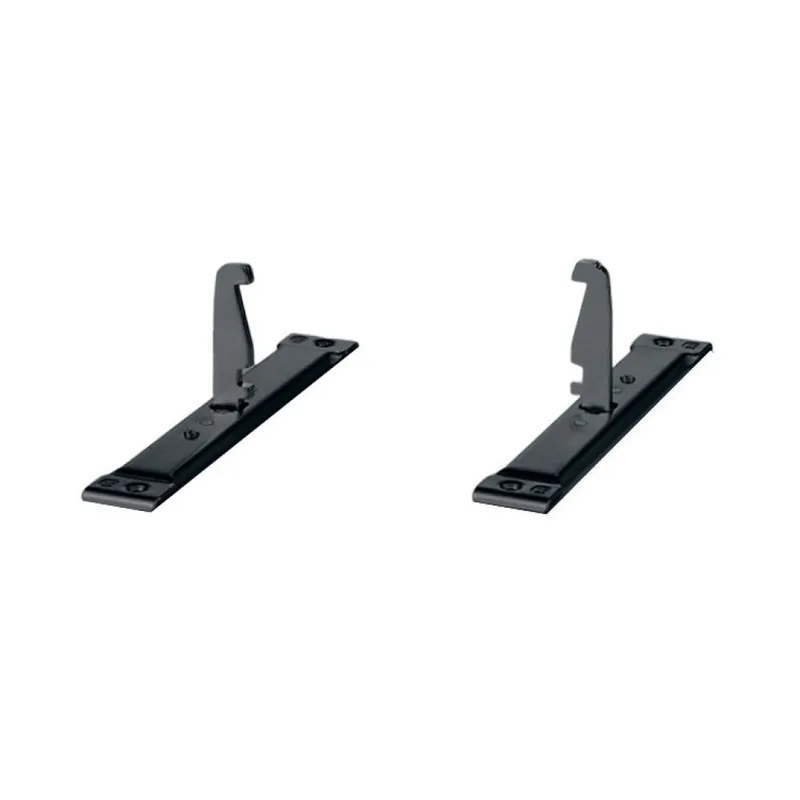 Gereduceerde Prijs Supporto del frontale Dispensa 90 Kessebohmer per colonna estraibile da cucina, base 600 mm, 2 pezzi, Acciaio finitura Antracite