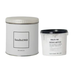 Smalto1968 Base Acqua Gesso Antico Shabby Chic Finitura Opaca Multicolore L 0.5 1 pz., Bianco Koop Vandaag