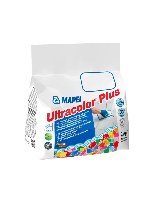 Veilige Betaling Stucco Fughe Resistente Muffa Antieffluorescenze Ceramiche Ultracolor Plus 2 kg 1 pz., Manhattan - 110