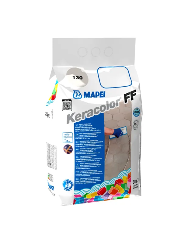 Seizoensaanbieding Stucco Fughe Grana Fina Ceramiche Piastrelle Mosaici Keracolor FF Sacco 5 kg 1 pz., Manhattan - 110