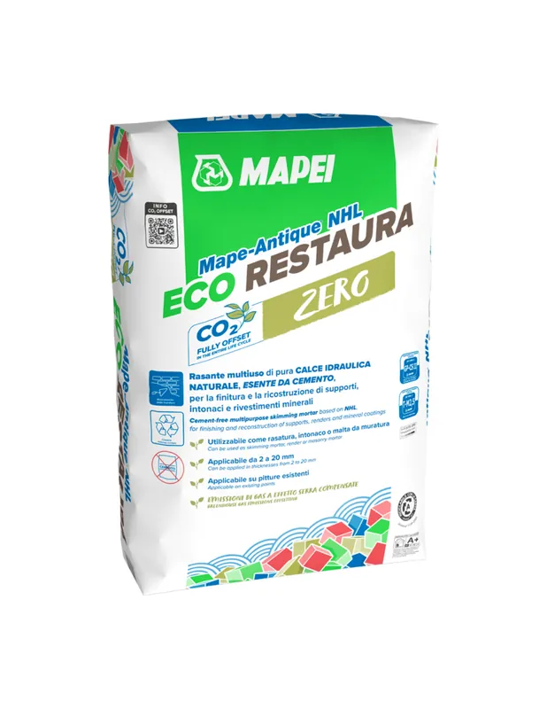 Intonaco Rasante Mape-Antique NHL Eco Restaura Alta Traspirabilità Sacco 25 Kg Veilige Betaling