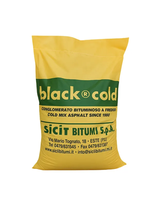 Asfalto A Freddo Ecologico Riciclabile Riparazione Rapido Black-Cold Sacco 25 kg Favoriet