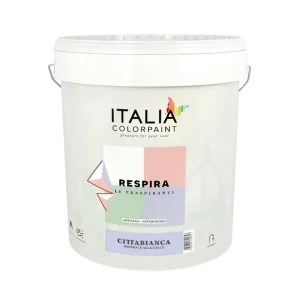 Dagaanbieding Idropittura Minerale Calce Traspirante Vari Formati Bianca Respira Cittabianca 4 lt, 1 pz.
