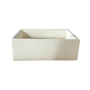 Meest Verkocht Pilozza Lavabo Rettangolare Cemento Calcestruzzo 45 x 35 x H.16 cm Serie Ostuni