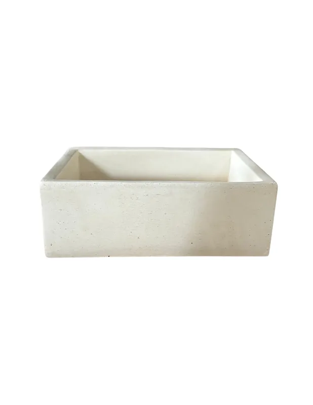 Meest Verkocht Pilozza Lavabo Rettangolare Cemento Calcestruzzo 45 x 35 x H.16 cm Serie Ostuni