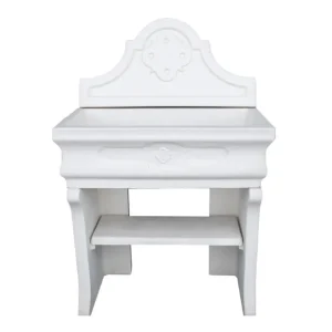 Veilige Betaling Pilozza Lavabo Bianca Serie Romantica Cemento Calcestruzzo 90 x 50 x h.28 cm