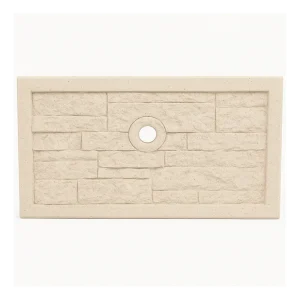 Frontalino Pilozza Serie Muraglietto Foro Bianco Effetto Pietra 45 x h.24 cm Meest Verkocht